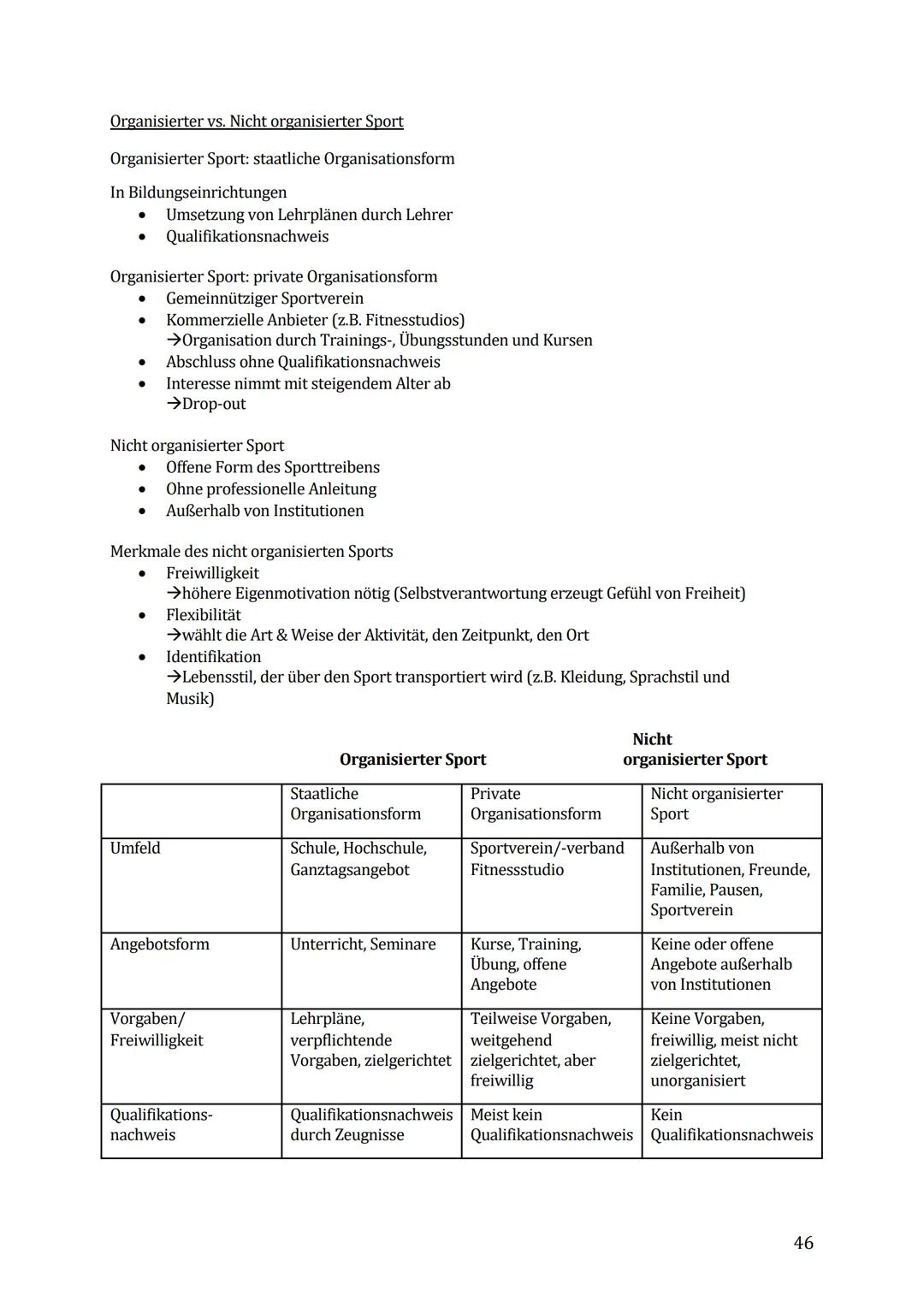 Sport Lernzettel Abitur
1. Themenfeld ,,Bewegungsanalyse"
Biomechanik Definition:
Die Biomechanik des Sports dient zur Beschreibung und Erkl