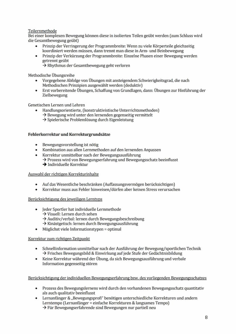 Sport Lernzettel Abitur
1. Themenfeld ,,Bewegungsanalyse"
Biomechanik Definition:
Die Biomechanik des Sports dient zur Beschreibung und Erkl
