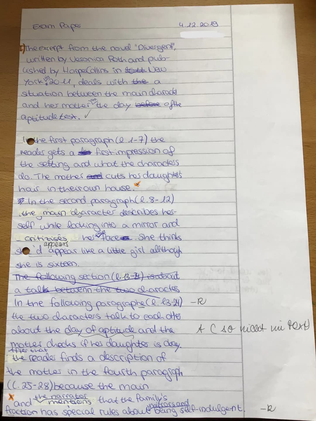 leadsinto
the actio
Option
Labuk
aptitude
Larchers speak with
lach other alcoude
Dewen prae
15
20
2
30
Exam Paper EF 1.2.1 GK Englis
Text:
T