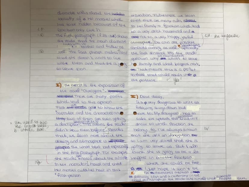 leadsinto
the actio
Option
Labuk
aptitude
Larchers speak with
lach other alcoude
Dewen prae
15
20
2
30
Exam Paper EF 1.2.1 GK Englis
Text:
T