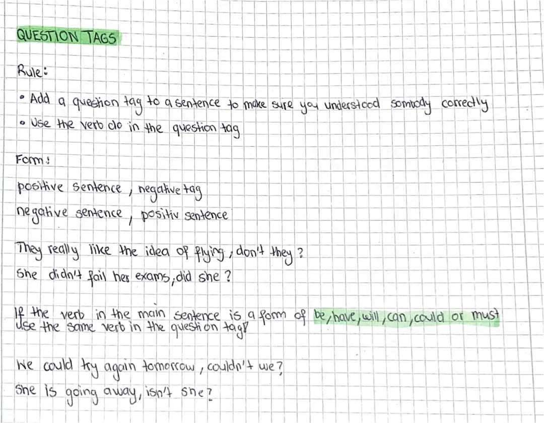 Question tags