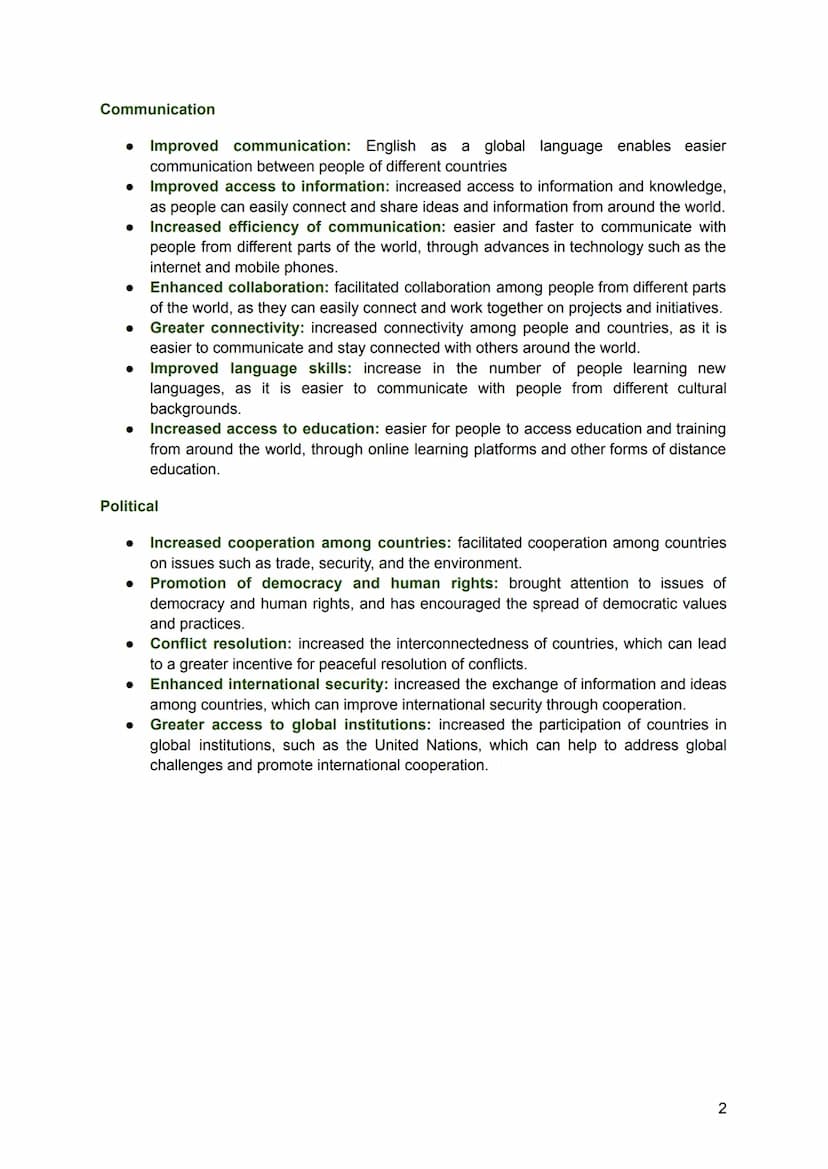 Globalization - Global Chances & Challenges
Englisch Leistungskurs - Lernzettel für 11.01.2023 (Abitur)
What is Globalization?
Globalization
