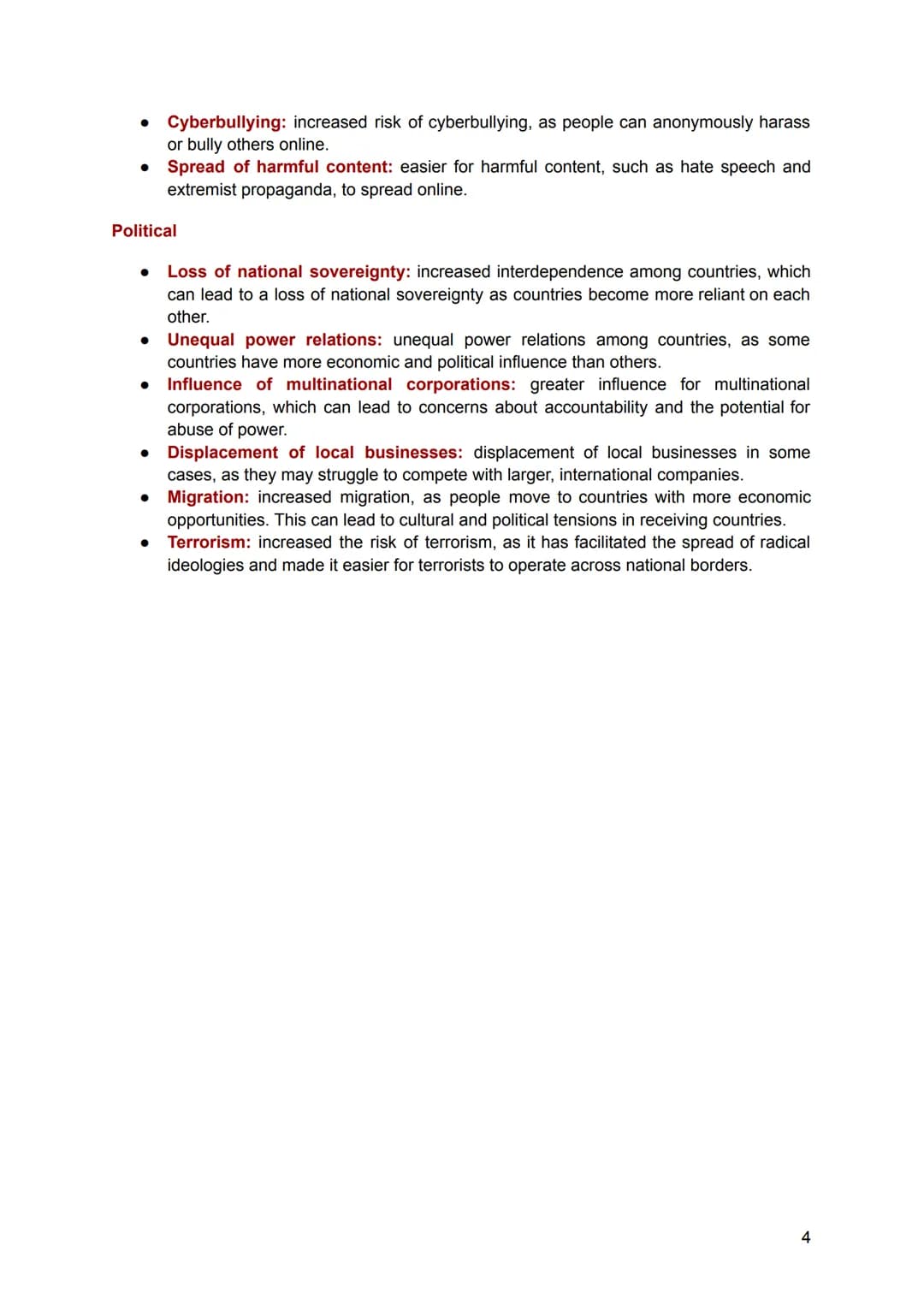 Globalization - Global Chances & Challenges
Englisch Leistungskurs - Lernzettel für 11.01.2023 (Abitur)
What is Globalization?
Globalization