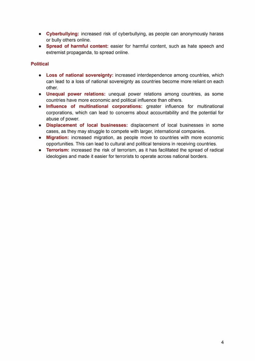 Globalization - Global Chances & Challenges
Englisch Leistungskurs - Lernzettel für 11.01.2023 (Abitur)
What is Globalization?
Globalization