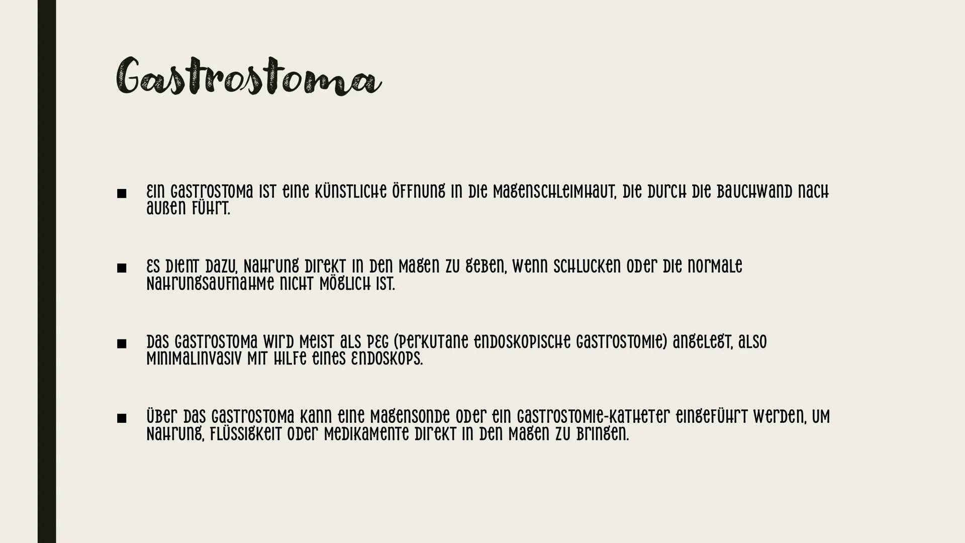 STOMA
Pflege Was ist ein Stoma?

- ein Stoma (Plural: Stomata) ist eine künstlich geschaffene öffnung an der Bauchwand, die den
Darm oder di