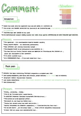 Know comment (Aufbau, linking words)  thumbnail