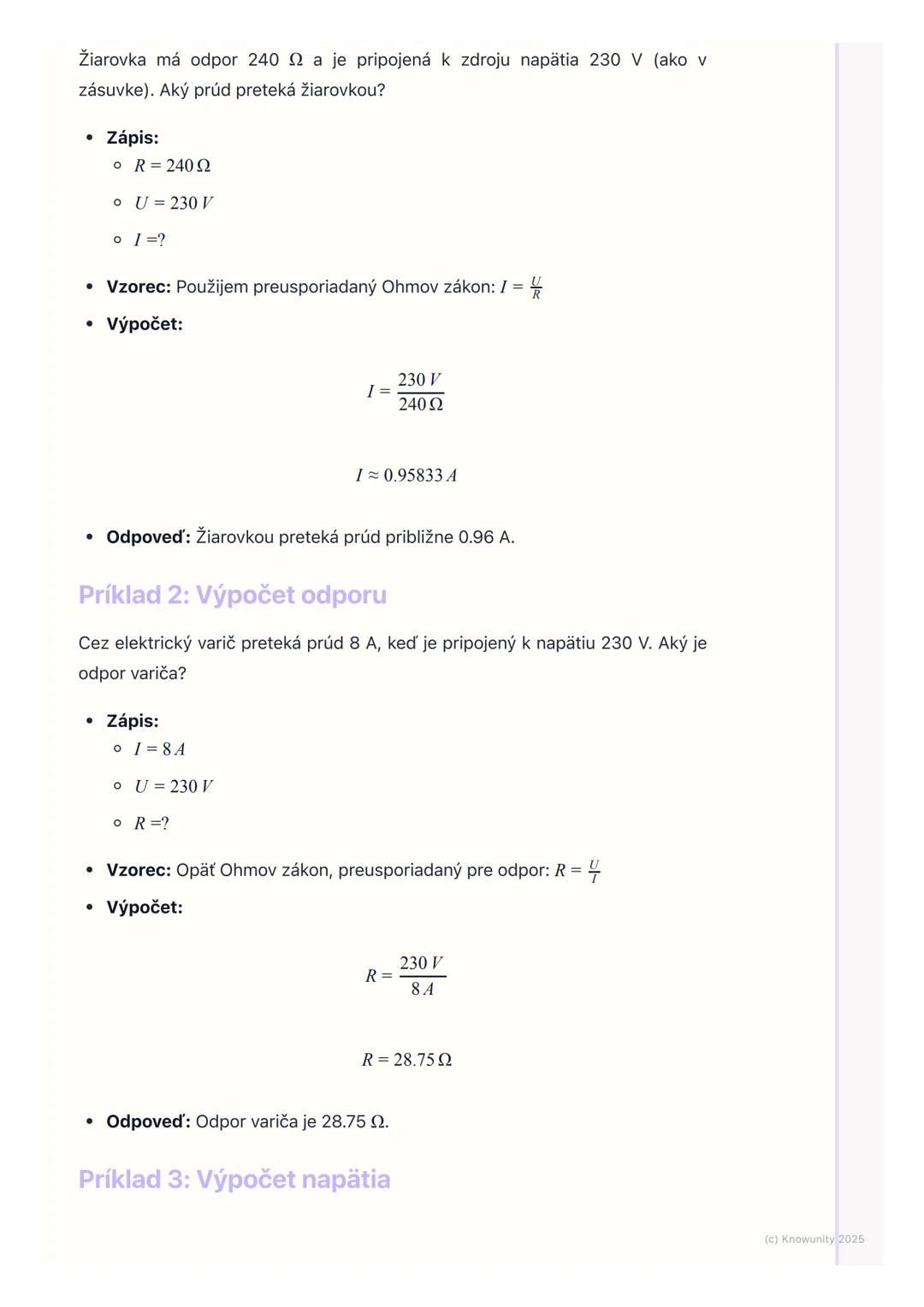 # Elektrický prúd a Ohmov
zákon

Prehľad / Úvod

Dnes si zopakujeme základy elektriny, konkrétne elektrický prúd a Ohmov
zákon. Je to super 