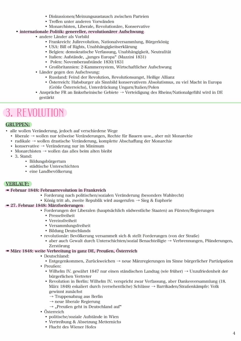 1. BURSCHENSCHAFTEN
REVOLUTION 1848
AUSGANGSSITUATION:
• Napoleonische Herrschaft:
• Befreiungskriege:
.
.
• Hass auf Napoleon/Frankreich
ko