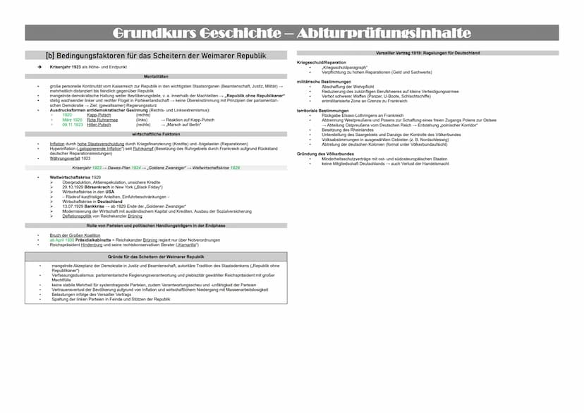 Grundkurs Geschichte – Abiturprüfungsinhalte
Inhaltsverzeichnis
(1) Die Grundlegung einer modernen Gesellschaft in Wirtschaft und Politik in