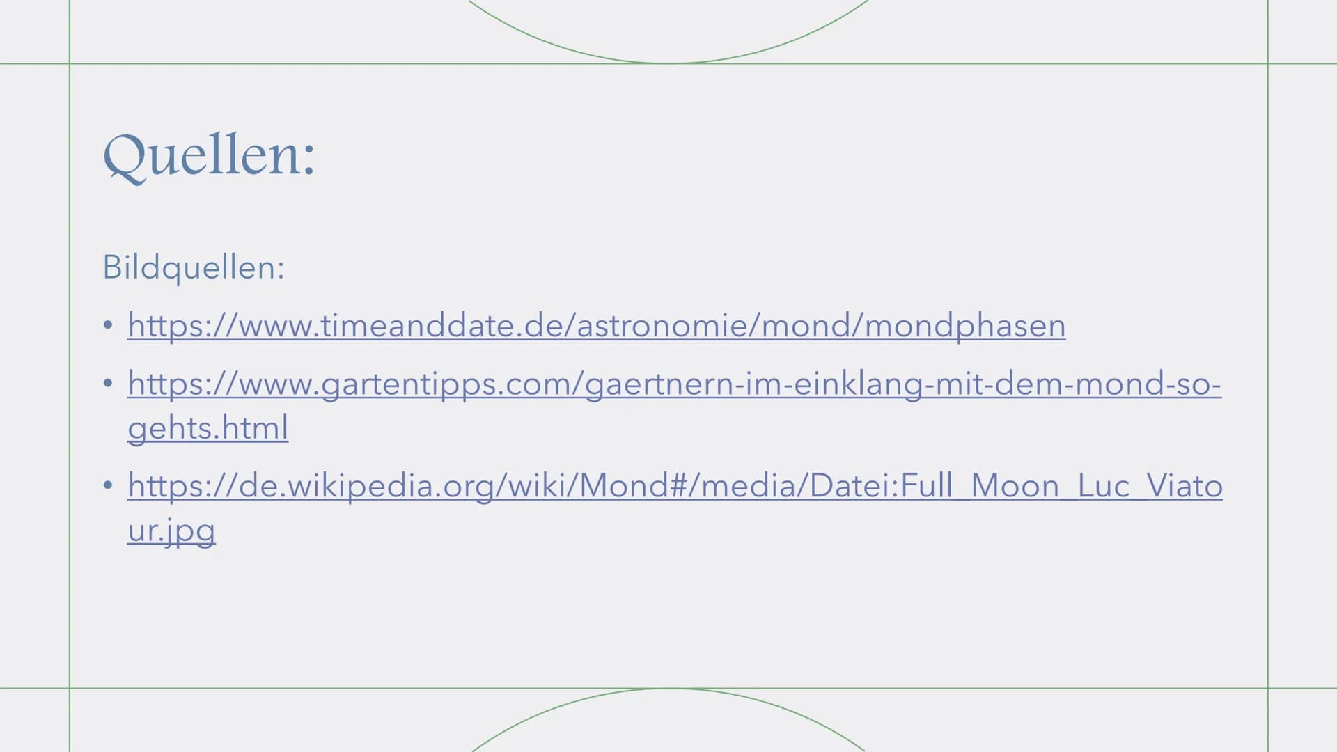 Mondphasen
Kurz-Präsentation Gliederung
Allgemeine Infos über den Mond
• Was sind Mondphasen?
●
Abbildung
Mondphasen erklärt
●
●
●
●
●
Phase