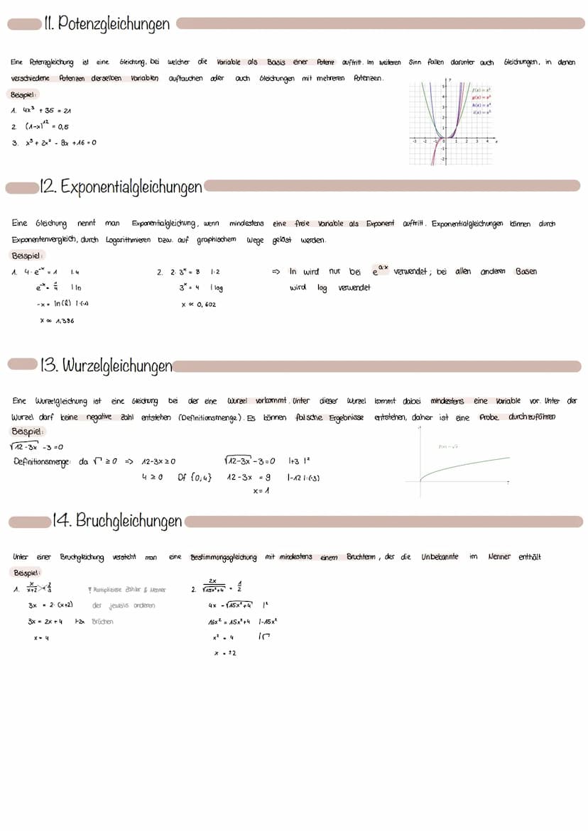 Grundlangen
1. Zahlenmengen
2. Intervalle
3. Bruchrechnen
4. Binomische Formeln
5. Fakultät
6. Potenzgesetzte
7. Wurzeln
8. Logarithmen
9. L