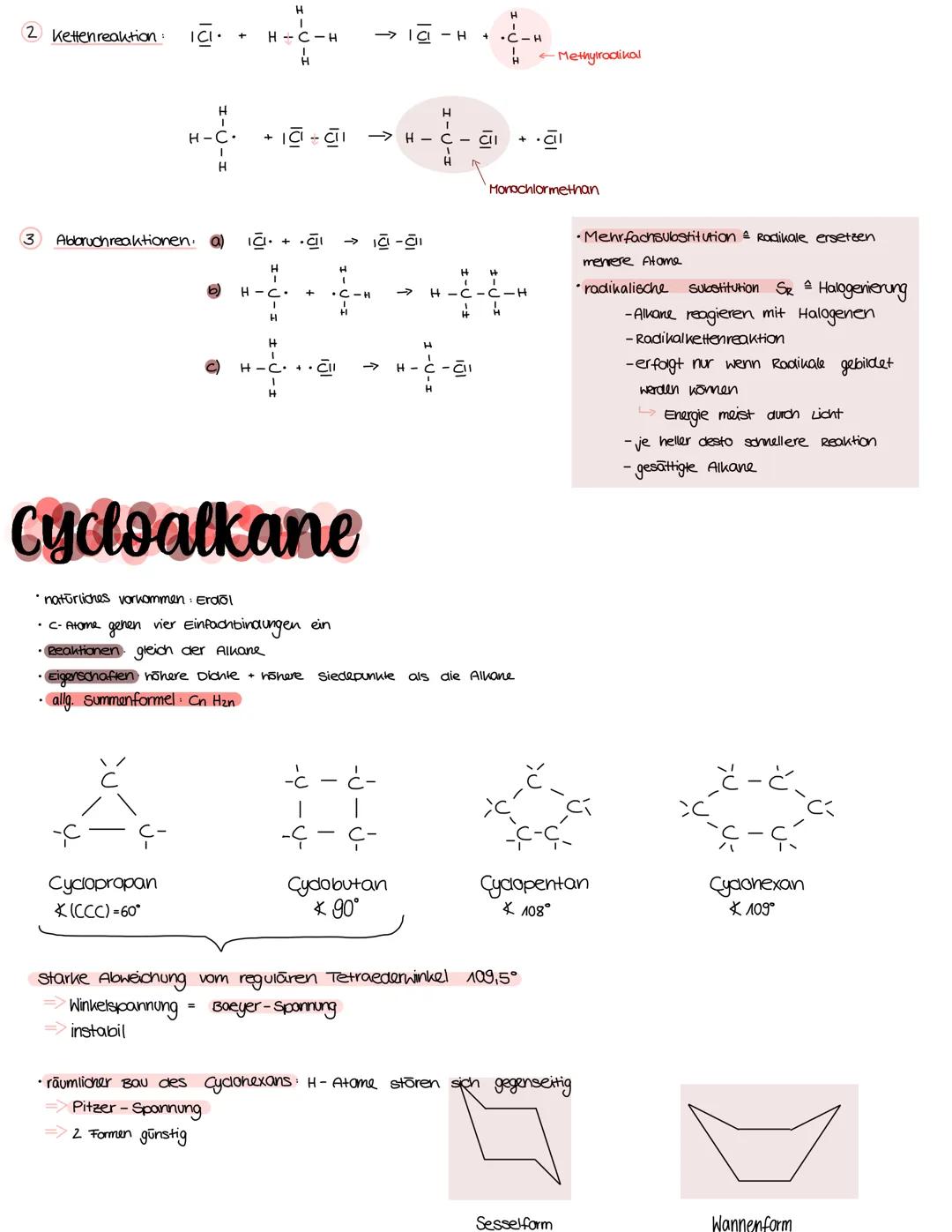 Alkane
Eigenschaften sind bei Zimmer temperatur reaktionsträge => paraffine (von parum offinis = wenig reaktionsfreudig)
bestehen nur aus C-