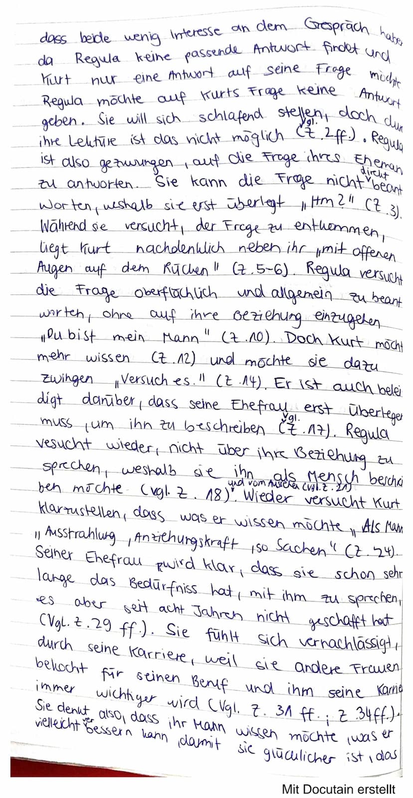 3p.
Die Kurzgeschichte Weidmanns Nachtgespräche", welche
2002 von Martin Suter veröffentlicht wurde, thema-
tisiert ein Gespräch eines Ehepa