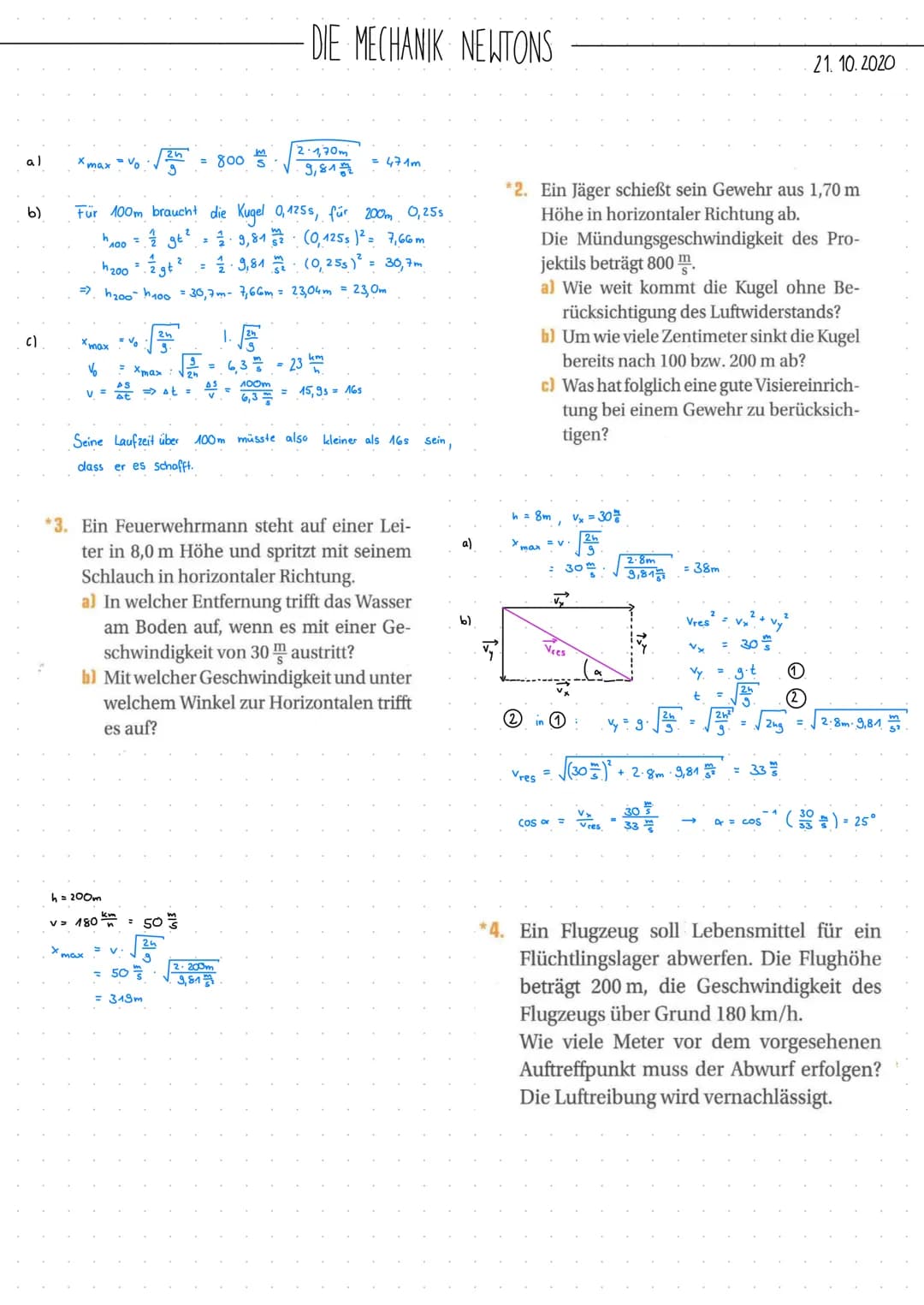 1. 1. Die Newtonschen Gesetze
siehe AB : Wah. Mechanik
1..2. Kräfte und Bewegungen
Fgegen
1. 3
Einteilungen von Bewegungen
Antrieb
geradlini