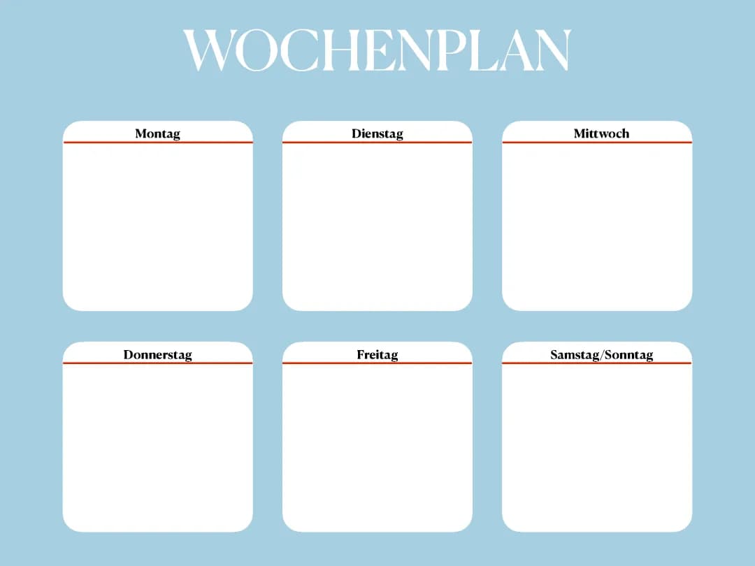 Wochenplaner III GoodNotes + Anleitung