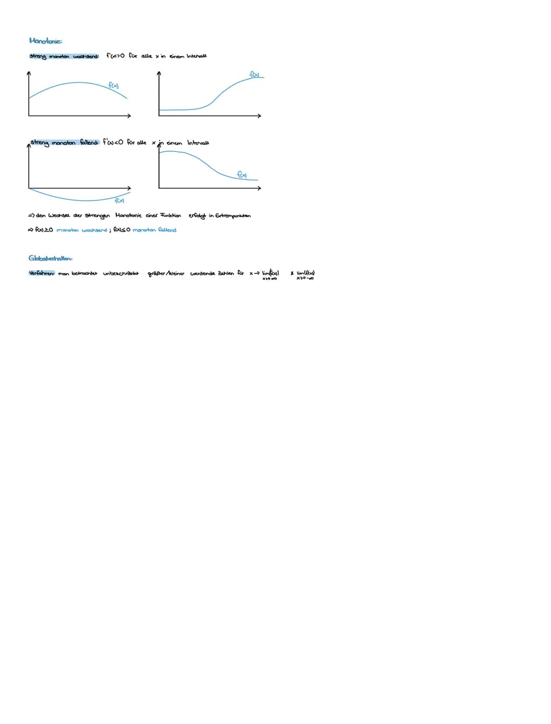 INTEGRAL RECHNUNG
Stammfunktion bilden:
Fox) integrieren for differensieren f'(x) differenzieren f'(x)
Stammfunktion Ausgangsfunktion 1. Abl