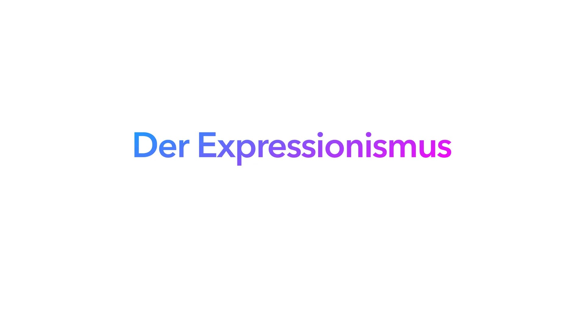 Der Expressionismus Gliederung
Expressionismus-Allgemein
• Historischer Hintergrund
• Merkmale
• Wichtige Motive
• Bedeutsame Künstler und i