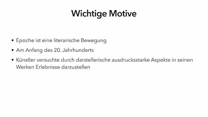 Der Expressionismus Gliederung
Expressionismus-Allgemein
• Historischer Hintergrund
• Merkmale
• Wichtige Motive
• Bedeutsame Künstler und i