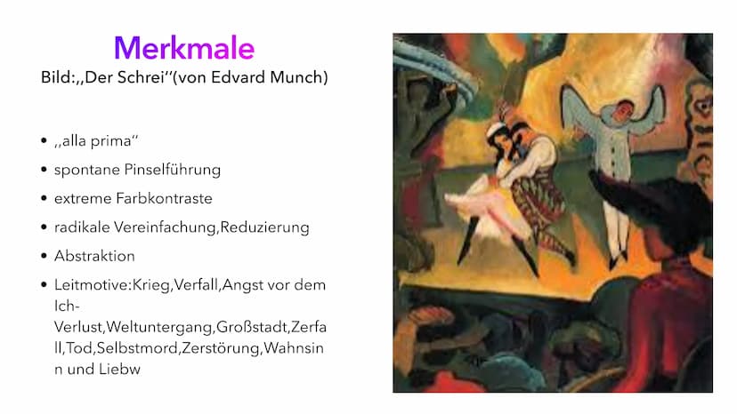 Der Expressionismus Gliederung
Expressionismus-Allgemein
• Historischer Hintergrund
• Merkmale
• Wichtige Motive
• Bedeutsame Künstler und i