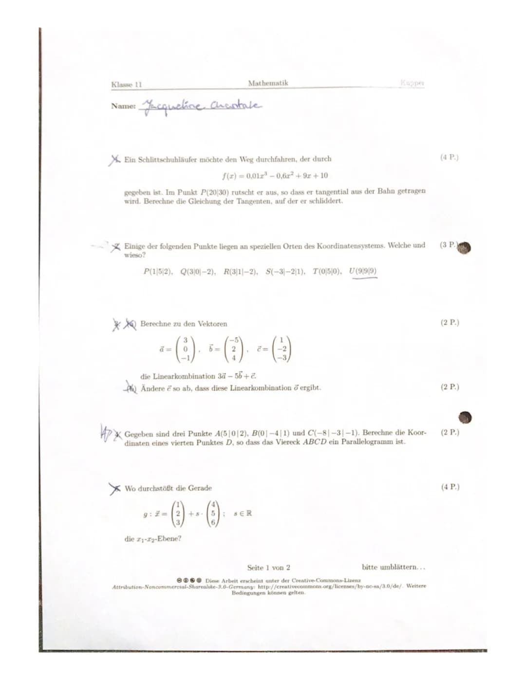 Analytische Geometrie 