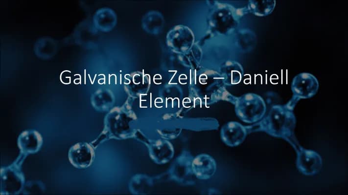 Know Galvanisches Element / Zelle thumbnail