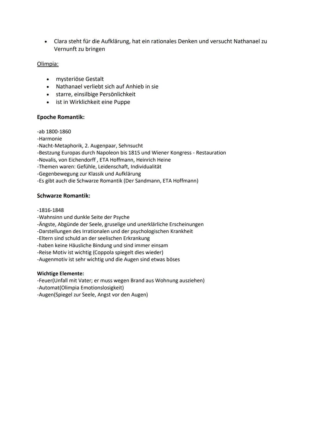 # Der Sandmann
## E.T.A. Hoffmann

- Veröffentlichung: 1816
- Autor: Ernst Theodor Amadeus (E. T. A.) Hoffmann
- Gattung: Erzählung
- Epoche