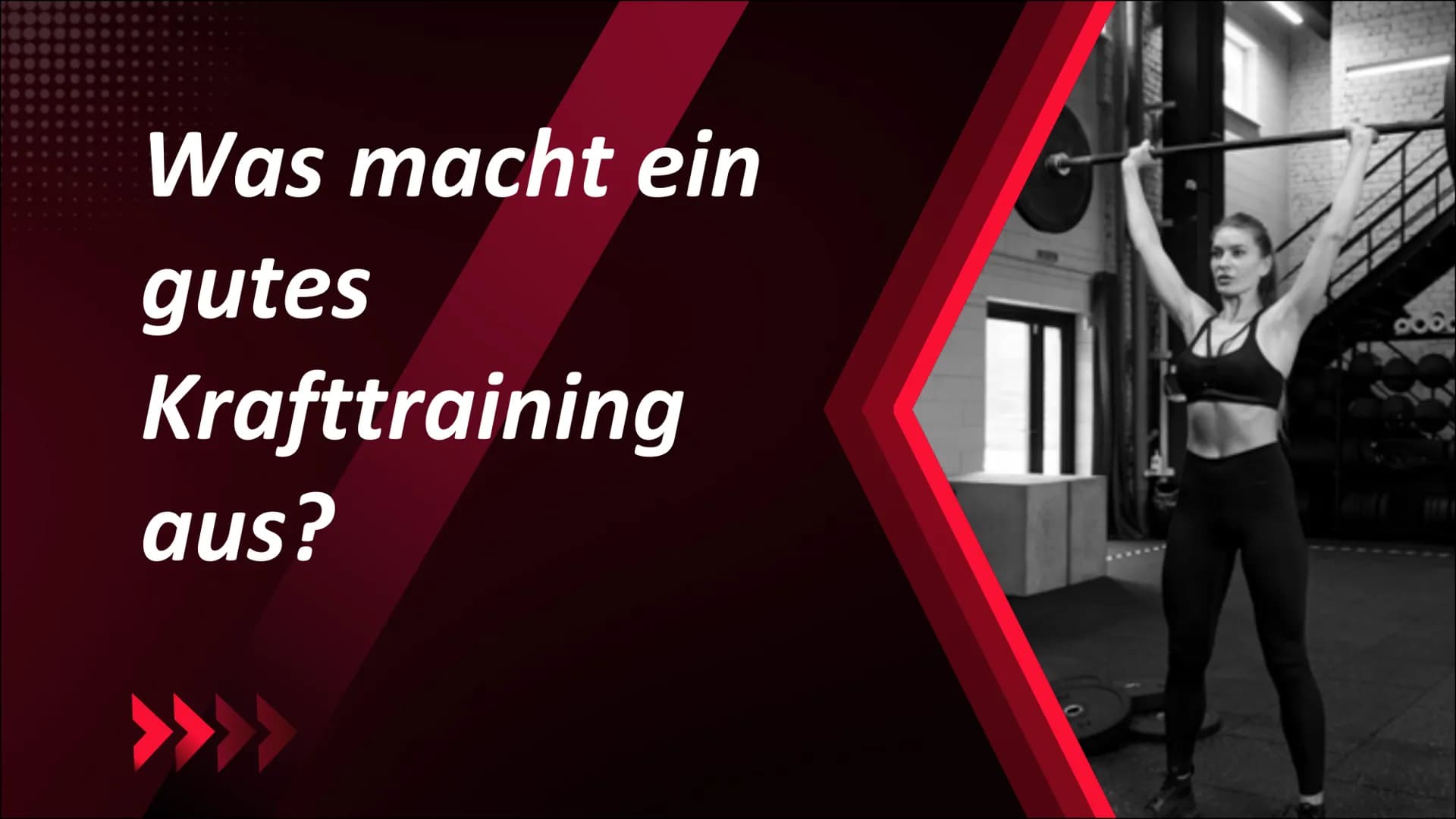 Was macht ein
gutes
Krafttraining
aus?
454 Inhaltsverzeichnis
01.
Grundbegriffe
Definition
Arbeitsweisen des Skelettmuskels
02.
Muskelfasert