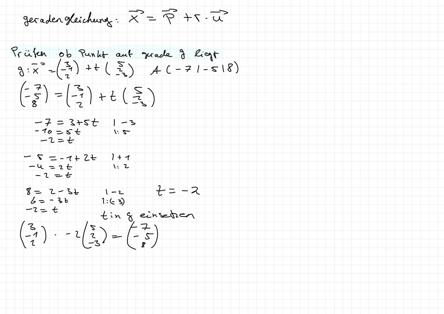  Koordinaten des vehjor $\vec{AB}$

$\vec{AB} = \begin{pmatrix} B_1 - A_1 \\ B_2 - A_2 \\ B_3 - A_3 \end{pmatrix}$

Betrag eines vektors (Lä