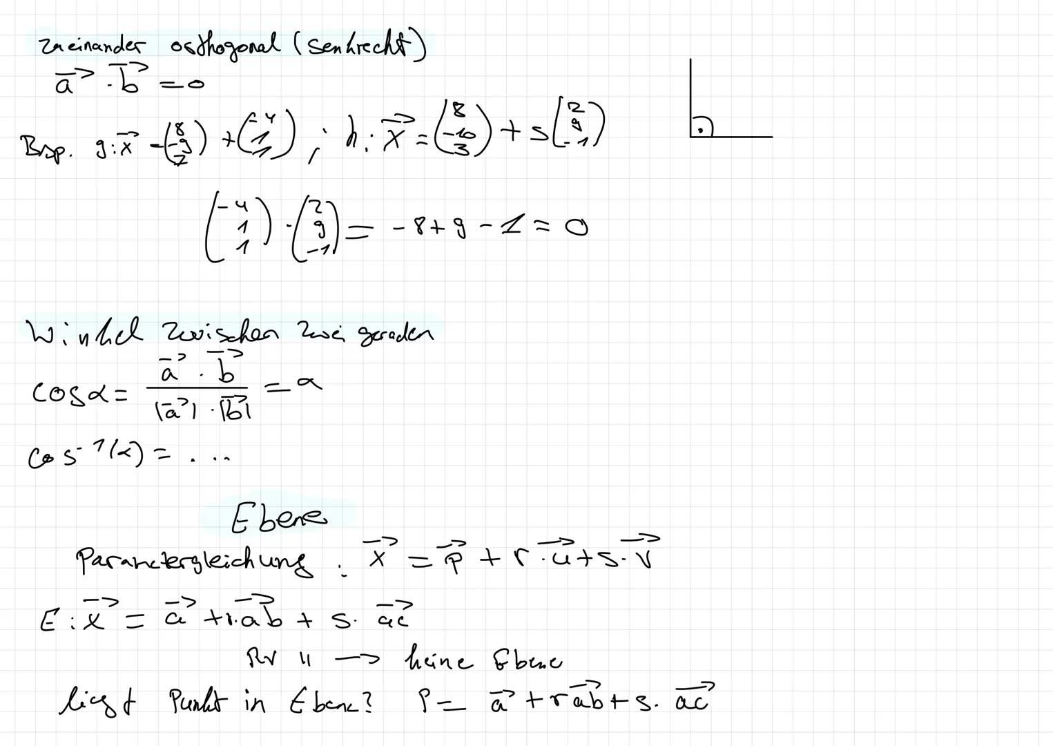  Koordinaten des vehjor $\vec{AB}$

$\vec{AB} = \begin{pmatrix} B_1 - A_1 \\ B_2 - A_2 \\ B_3 - A_3 \end{pmatrix}$

Betrag eines vektors (Lä