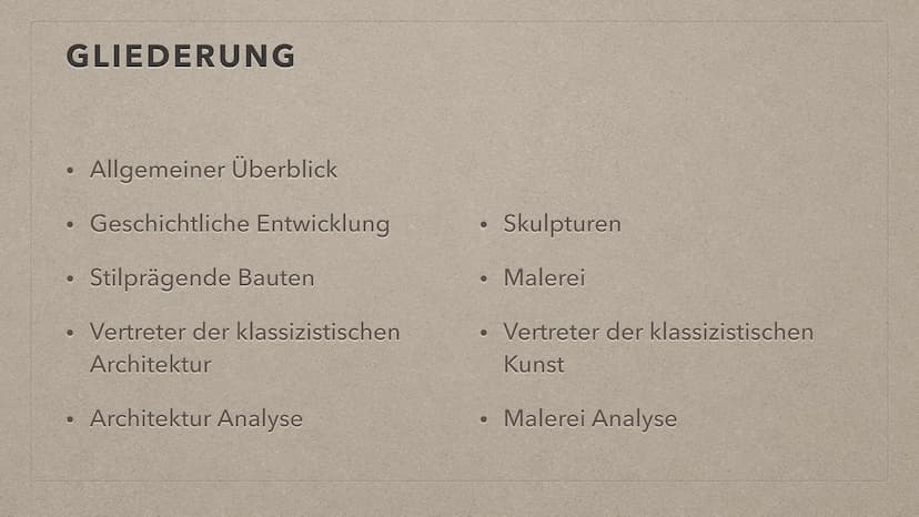 KLASSIZISMUS
PA Allgemein:
.
kunstgeschichtliche Epoche im Zeitraum etwa zwischen
1770 und 1840
Klassizismus löste den Barock bzw. das Rokok