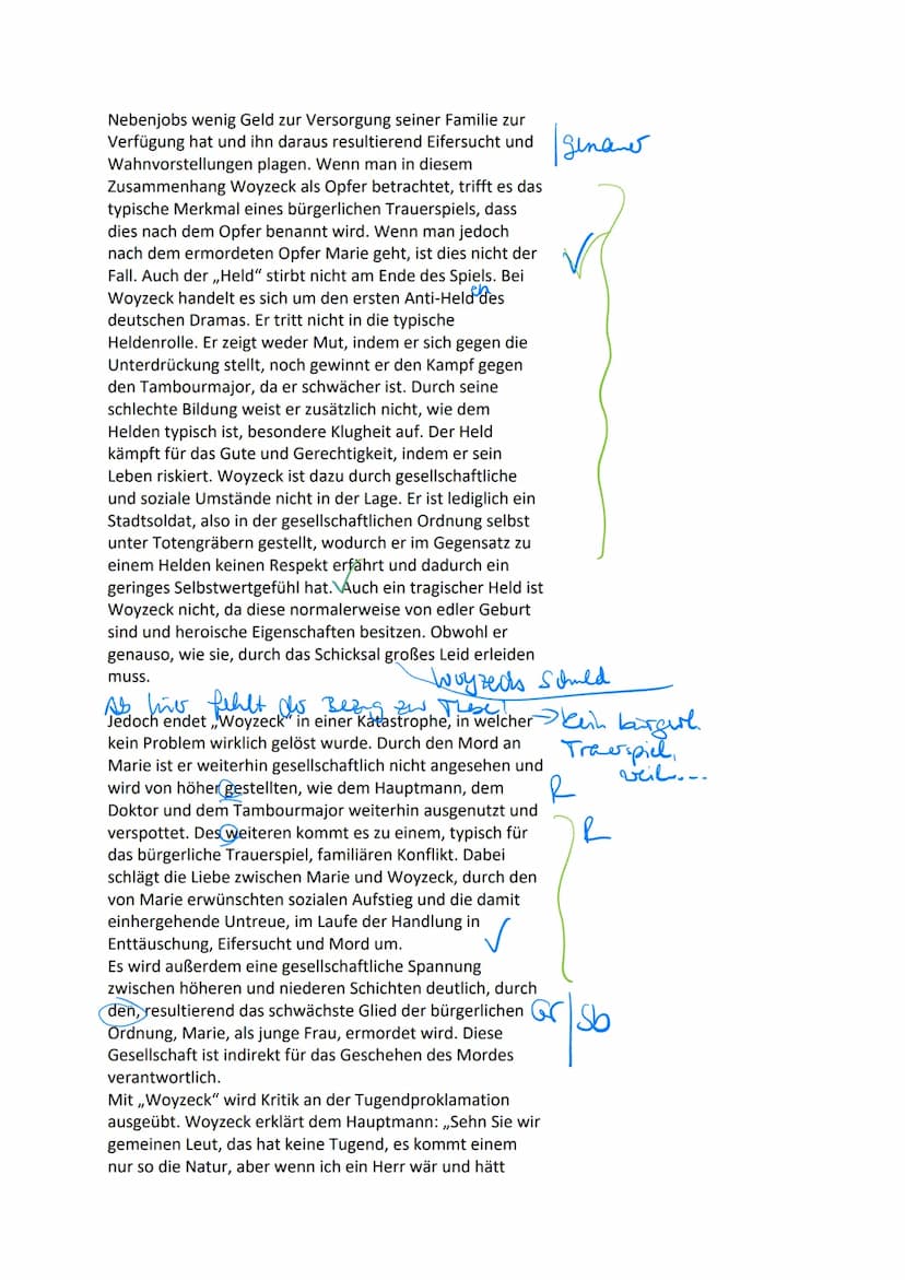 Übung zur Klausur „Erörterung literarischer Texte"
Außentext - Zitat
Im Vorwort zu Büchners ,,Nachgelassene Schriften" sprach sein Bruder Lu