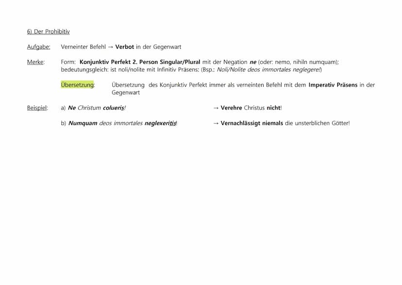 1) Der Optativ (erfüllbare und unerfüllbare Wunschsätze)
Aufgabe:
Merke:
Der Optativ drückt ein Begehren bzw. ein Wunsch aus. Dabei wird zwi