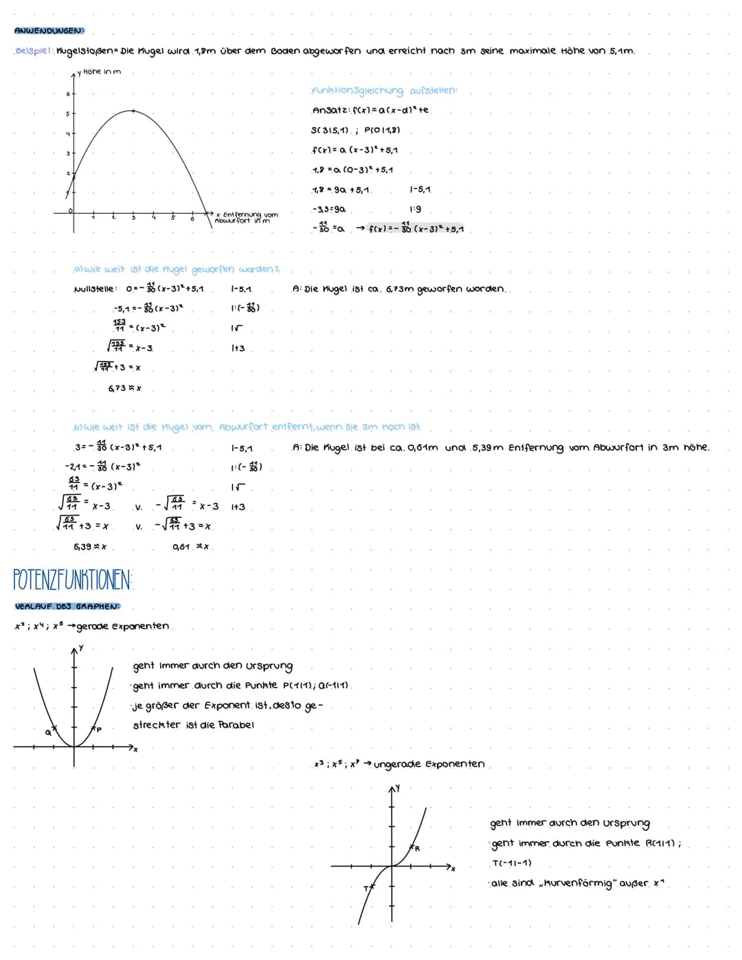 LINEARE FUNKTIONEN:
FUNKTIONSGLEICHUNG AUS GEGEBENEN INFORMATIONEN ANGEBEN)
1. Funktionsgleichung aus zwei Punkten berechnen.
Ansatz f(x)=m: