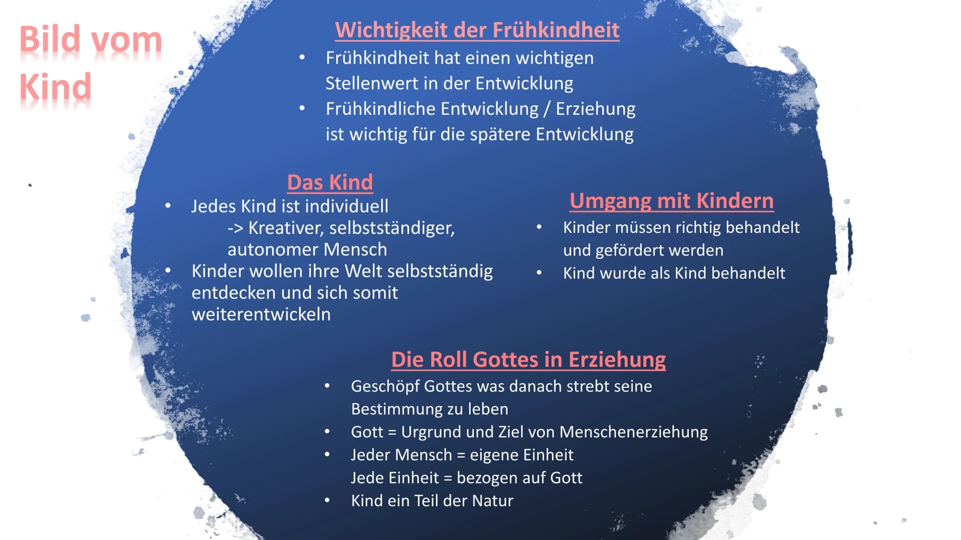 Fröbelpädagogik
1 ●
●
Gliederung
Entstehungsgeschichte
-Steckbrief
- Geschichte
-
Bild vom Kind
Grundannahmen / Ziele
- Grundannahme vom Kin