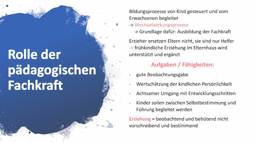 Fröbelpädagogik
1 ●
●
Gliederung
Entstehungsgeschichte
-Steckbrief
- Geschichte
-
Bild vom Kind
Grundannahmen / Ziele
- Grundannahme vom Kin