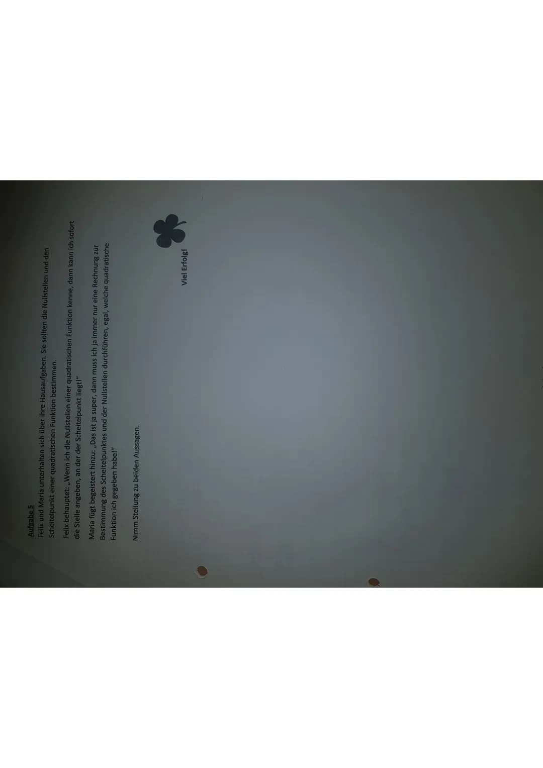 Klasse 912
Klassenarbeit Mathematik Nr. 3
Name: Cisa Holm
Thema:
Hilfsmittel: Taschenrechner (TI-Nspire CX)
Quadratische Funktionen und Glei