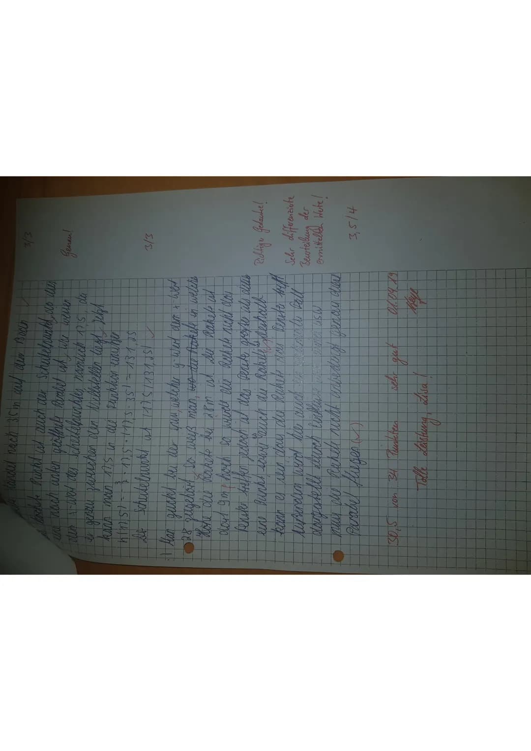 Klasse 912
Klassenarbeit Mathematik Nr. 3
Name: Cisa Holm
Thema:
Hilfsmittel: Taschenrechner (TI-Nspire CX)
Quadratische Funktionen und Glei