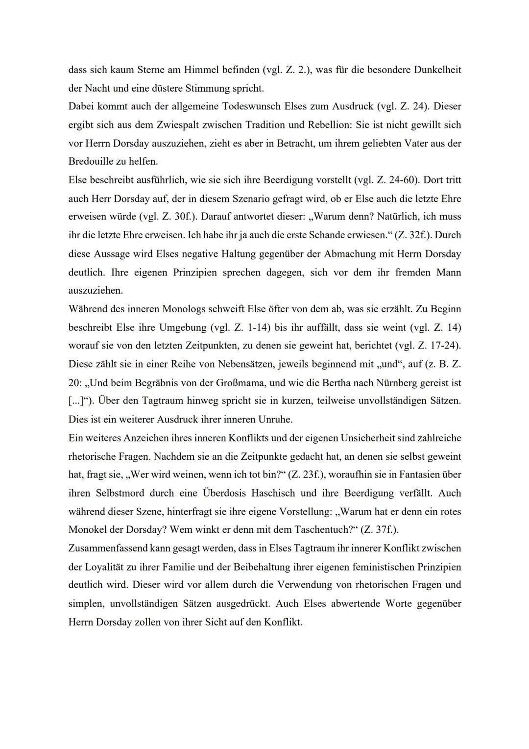 # Analyse: Fräulein Else

Die Novelle,Fräulein Else" von Arthur Schnitzler aus dem Jahr 1924 handelt von der 19-
jährigen Protagonistin Else