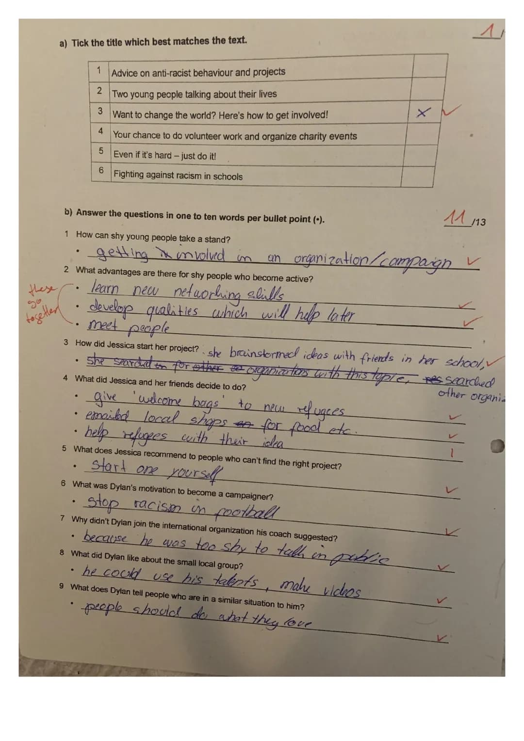 Time: 60 mins
Task 2: A website for young people
Classroom Test No. 2
Name:
12/14
Read the text. Then complete the tasks.
Do you dream about