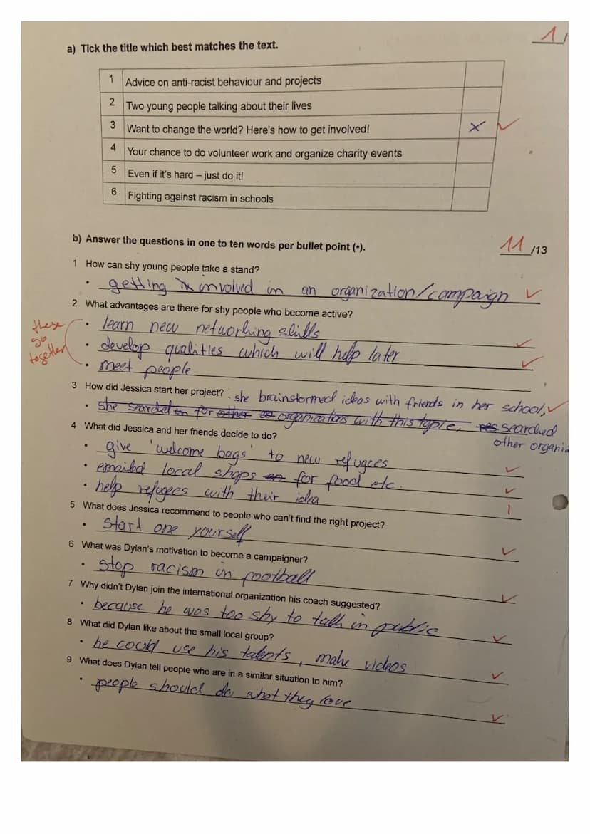 Time: 60 mins
Task 2: A website for young people
Classroom Test No. 2
Name:
12/14
Read the text. Then complete the tasks.
Do you dream about