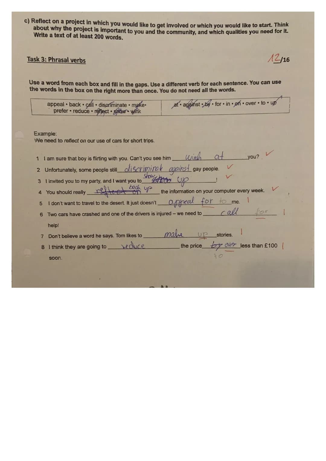 Time: 60 mins
Task 2: A website for young people
Classroom Test No. 2
Name:
12/14
Read the text. Then complete the tasks.
Do you dream about