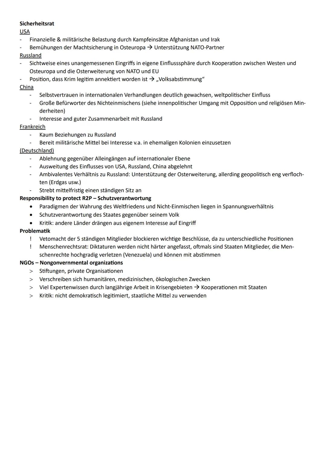 Internationale Politik
> Unter Bedingungen der Anarchie (Gegenteil von
Hierarchie oder Herrschaft)
Akteure in formalem gleichrangigem Verhäl