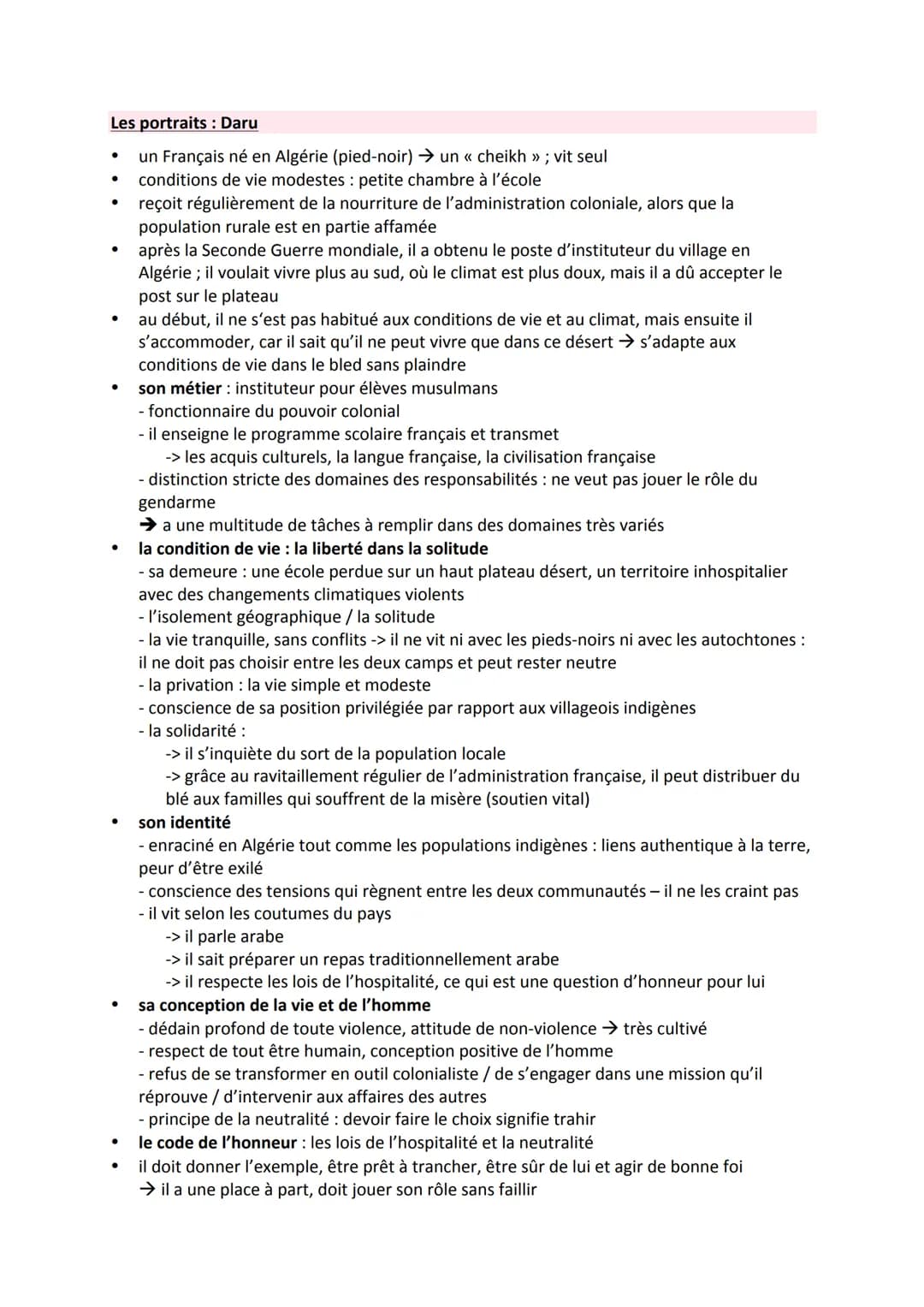 L'hôte
Lettre de Camus à son premier instituteur
le premier instituteur = enseignant à école maternelle et l'école primaire
Au moment de l'a