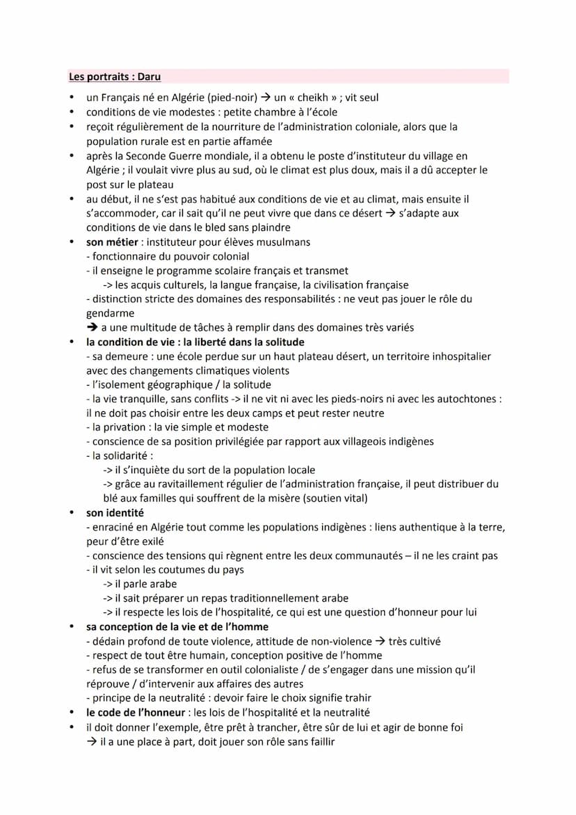 L'hôte
Lettre de Camus à son premier instituteur
le premier instituteur = enseignant à école maternelle et l'école primaire
Au moment de l'a