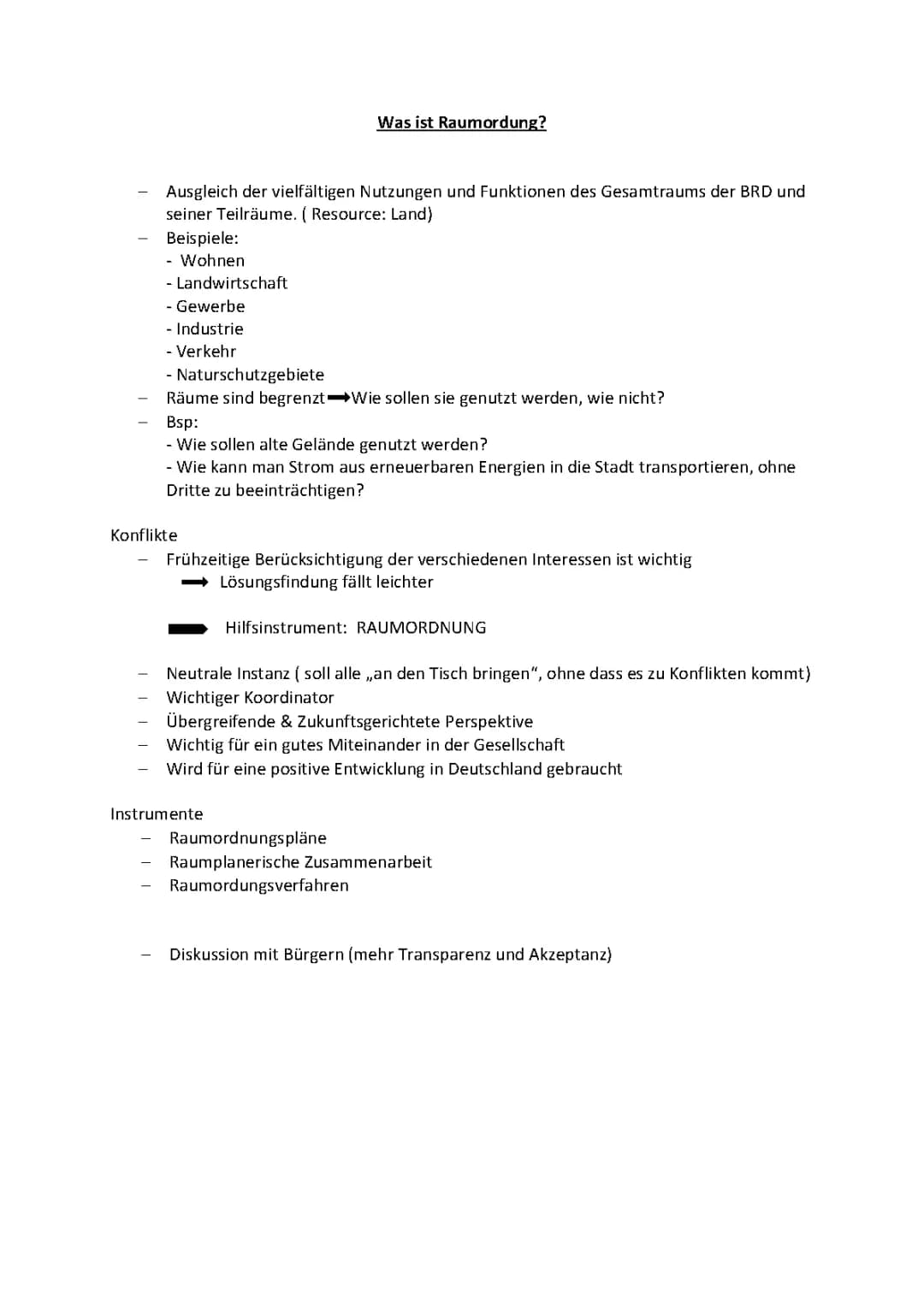 Raumordnung 
