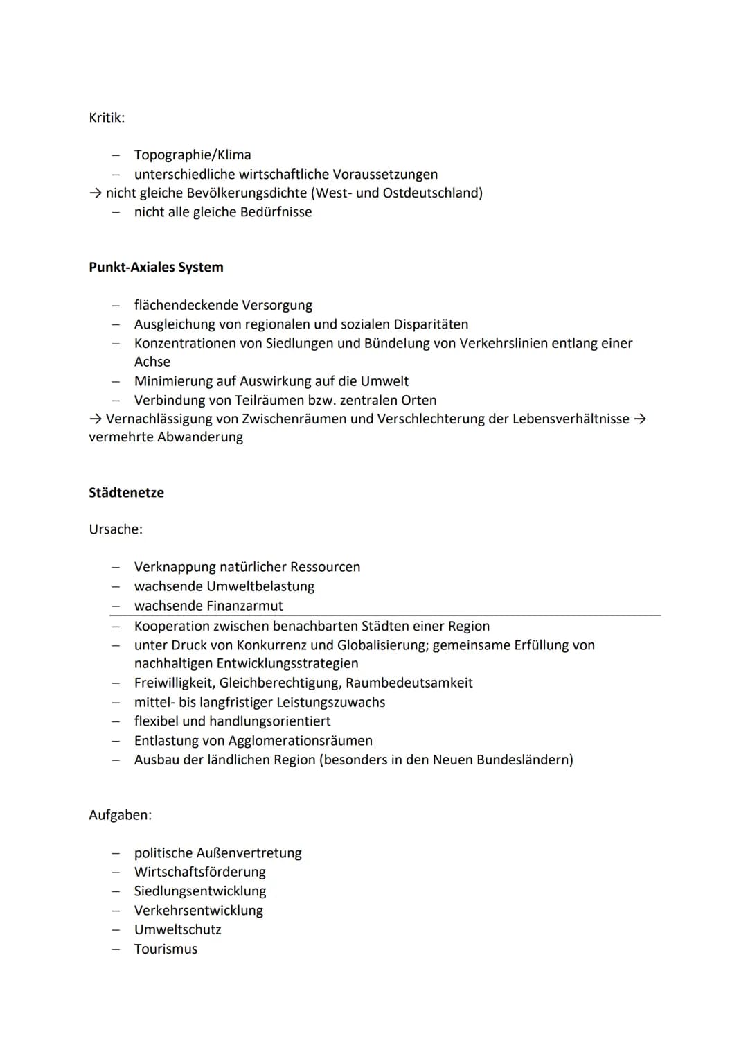 Ausgleich der vielfältigen Nutzungen und Funktionen des Gesamtraums der BRD und
seiner Teilräume. (Resource: Land)
Beispiele:
Wohnen
Was ist