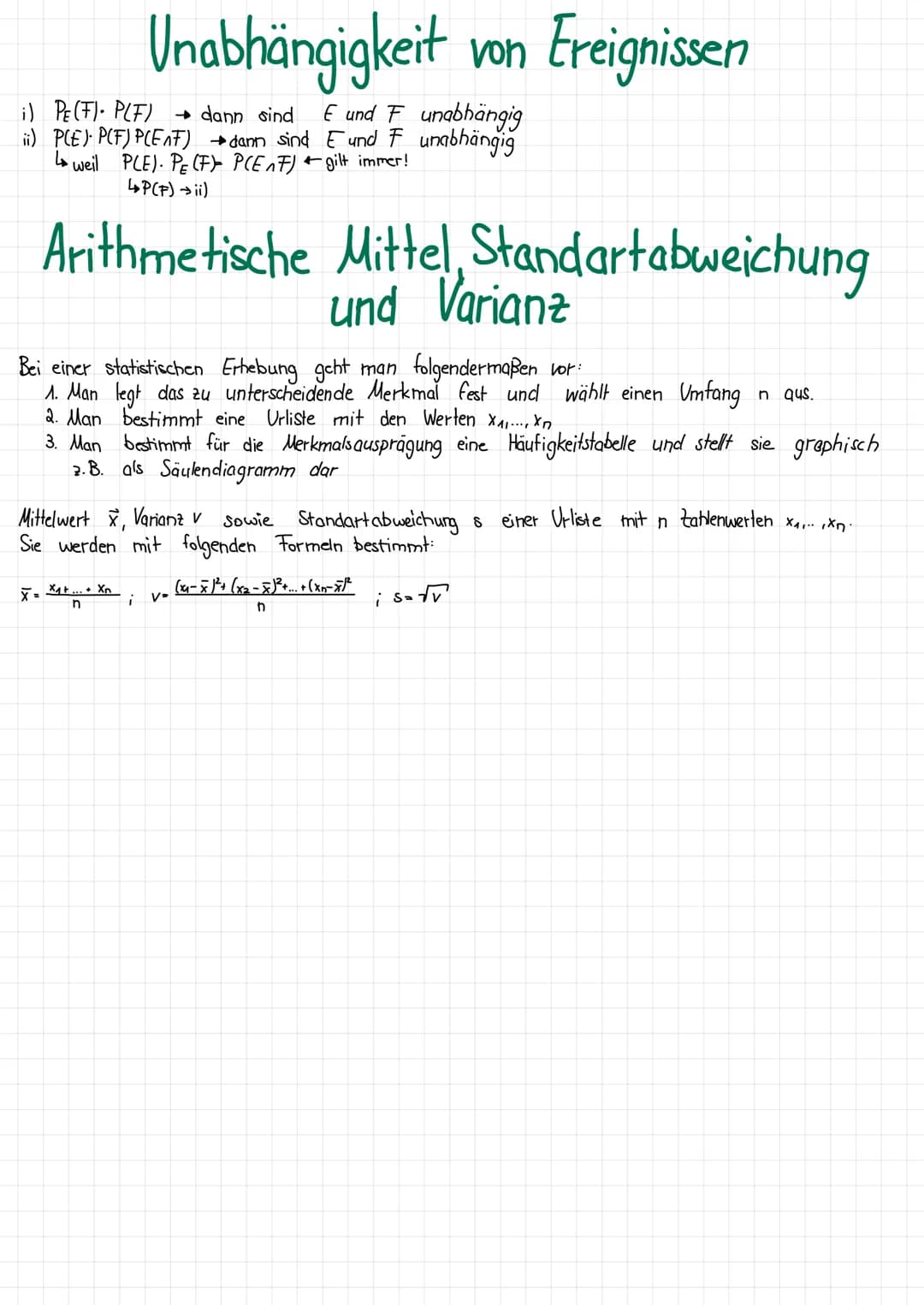 Urnenmodell
Stachnotib
Kombinatorik
n unterschiedliche Kugeln
k Kugeln werden gezogen
mit
Zurücklegen
ohne
Zurücklegen
I mit Reihenfolge
h.n
