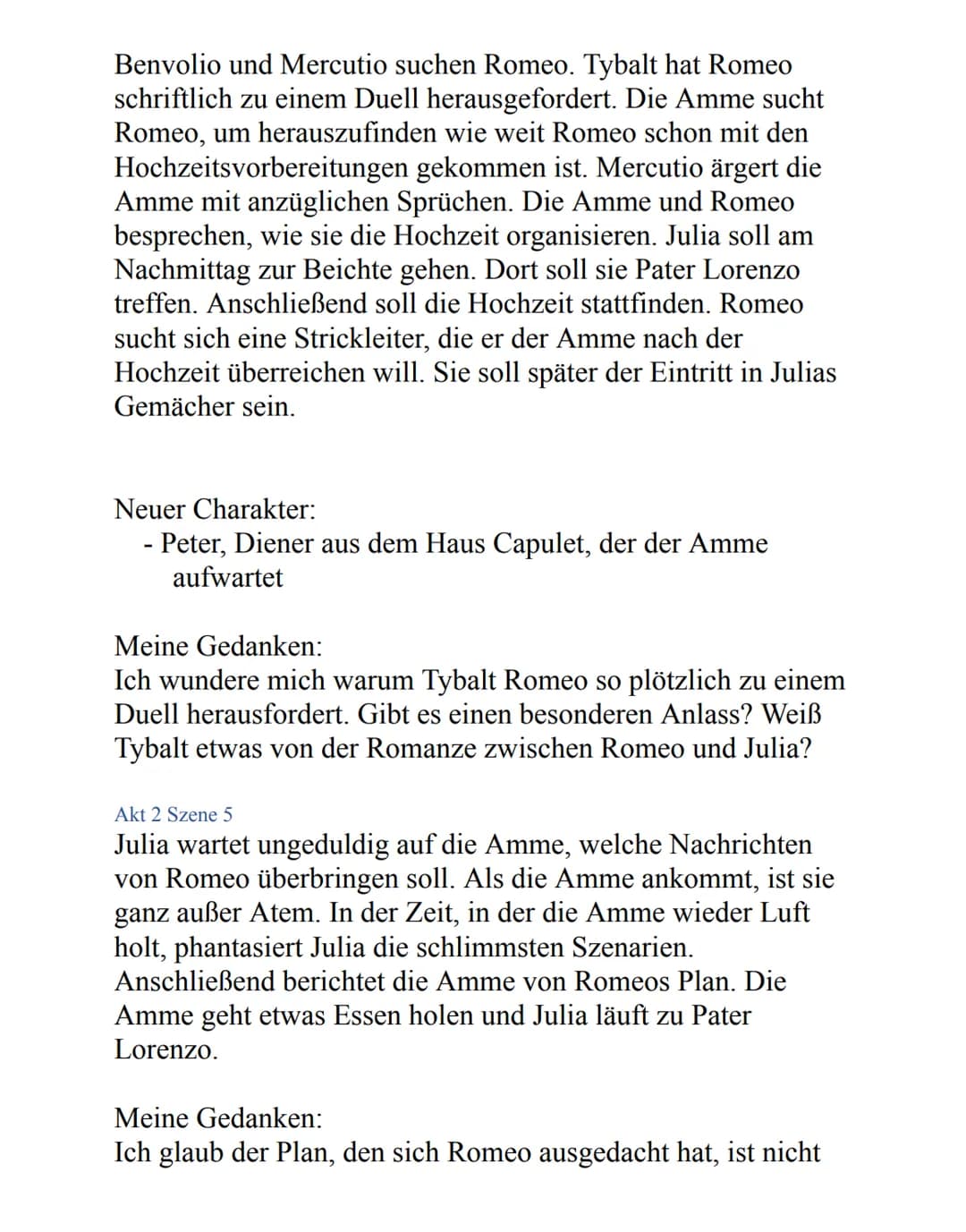 Romeo
und
Julia Tybalt
*
Simson
Gregor
Anton
*
Lady Capulet der alte Capulet
|
Julia
Bratpfanne
Diener
Amme
Stammbaum
T
Peter
der alte Monta