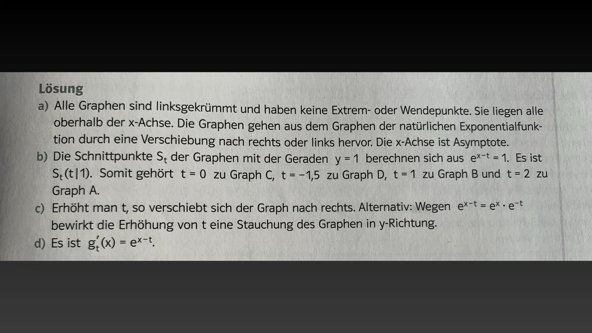 Exponentialgleichungen und der
A natürliche Logarithmus
+
Exponentialfunktionen
mit Parametern 22 Exponentialgleichungen und der natürliche 