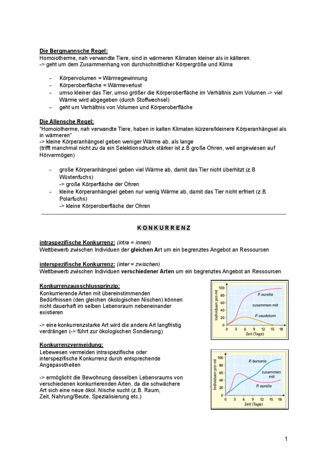 Bio Q2 Ökologie (Konkurrenz, Räuber-Beute, Energiekreislauf etc.)